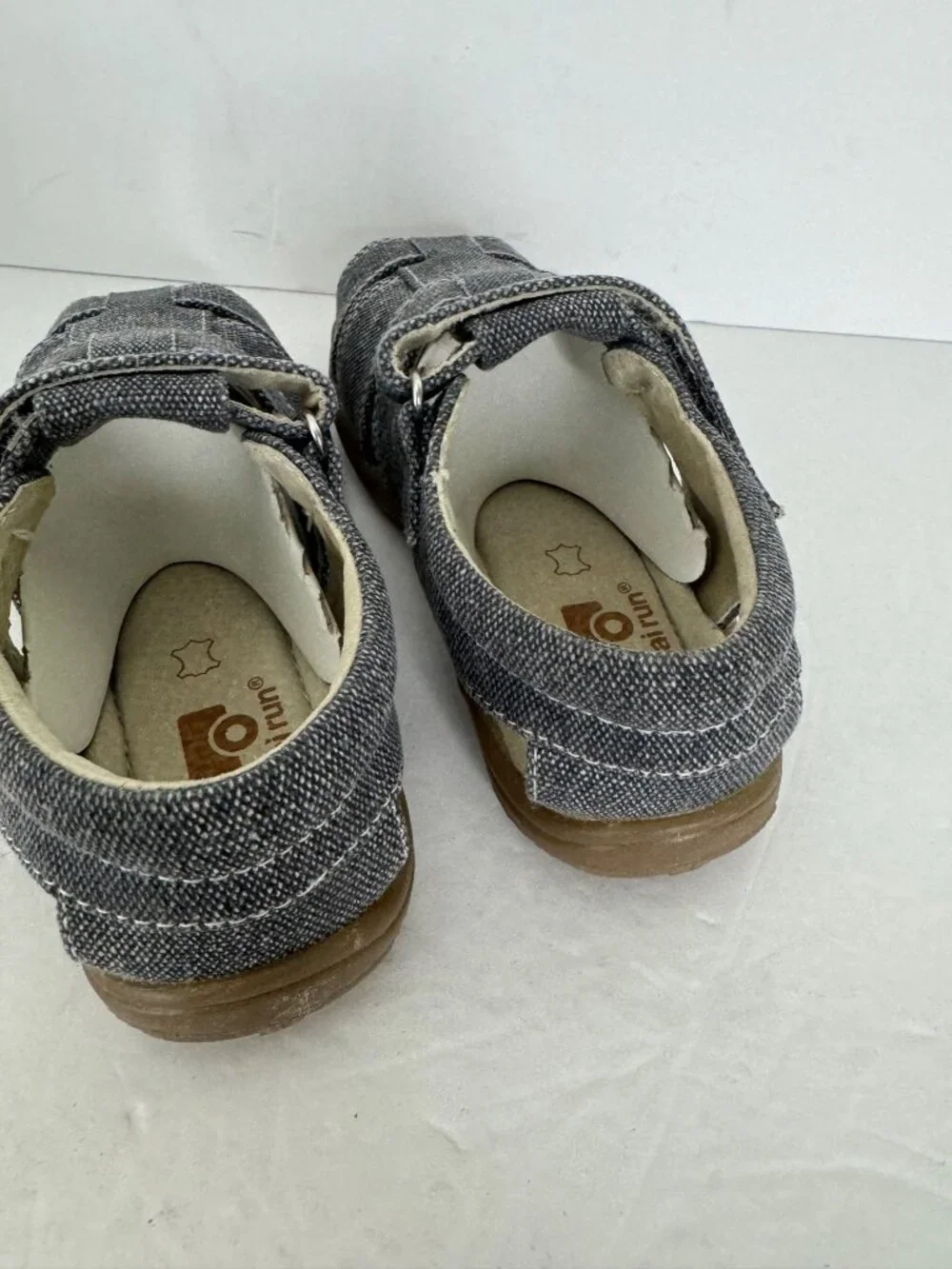 NIB See Kai Run Dillon II Gray Canvas Fisherman Sandal Toddler US 10 EU 27